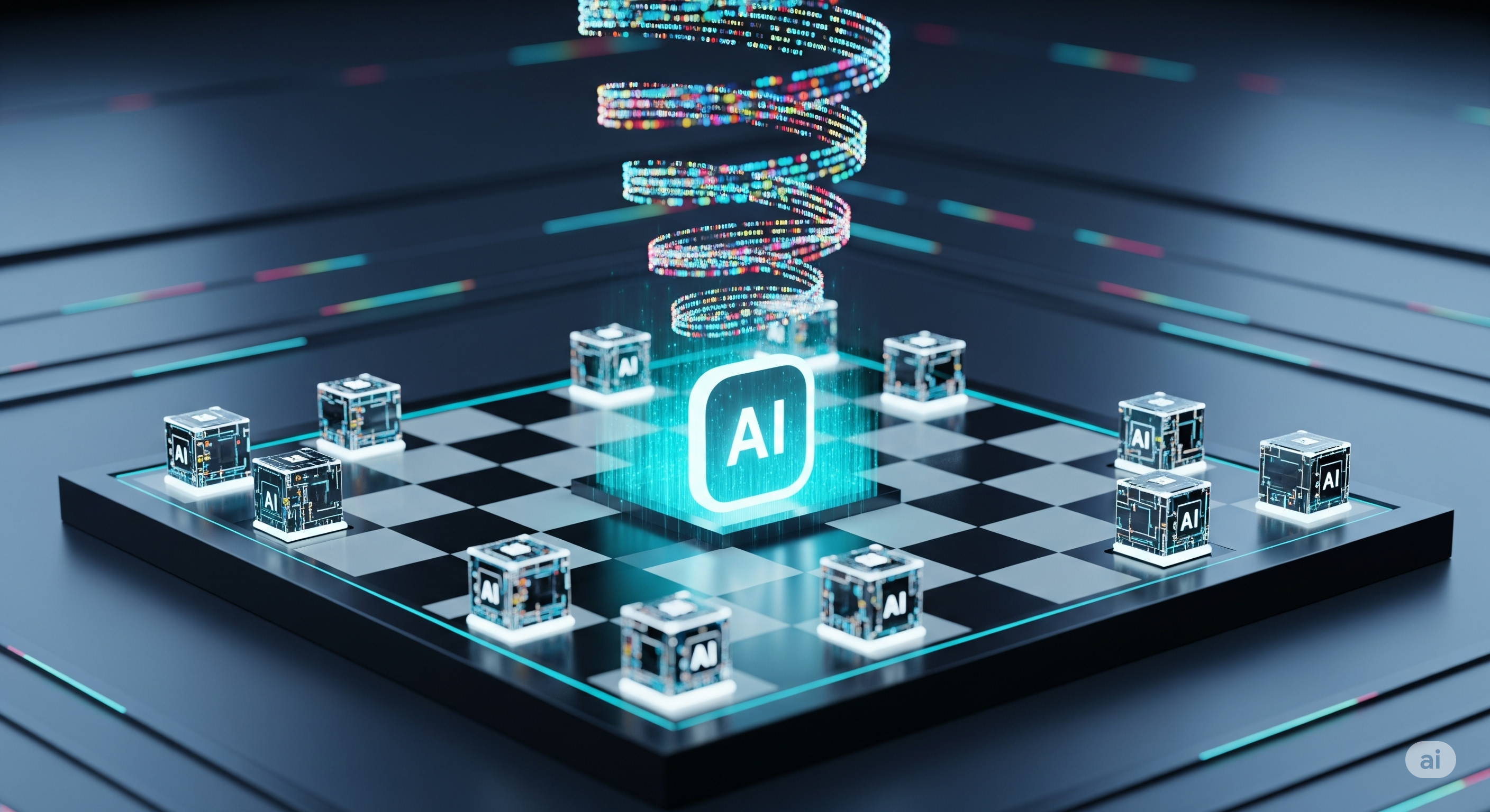 AIと人間の共創を示すイメージ